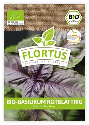 Artikelbild 1 von 'BIO Basilikum rotblättrig' aus der Kategorie Basilikumsamen