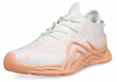 Produktbild von Ecco BIOM Infinite Damen Sneaker Weiß mit Strick-Obermaterial und dämpfender Laufsohle