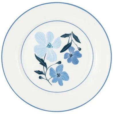 Image de Assiette à dessert en porcelaine Laerke White