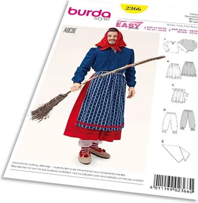 Obrázek produktu pro Střih Burda 2366 - Čarodějnice