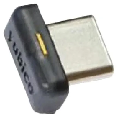 Produktbild von Yubico YubiKey 5C Nano FIPS, Windows, macOS, Chrome OS, Linux, Schwarz, 2048-bit RSA, FIPS 140-2, Google account, Microsoft account, Salesforce.com, CCID-Smartcard, FIDO HID device, HID keyboard, RSA 2048, ECC p256, ECC p384