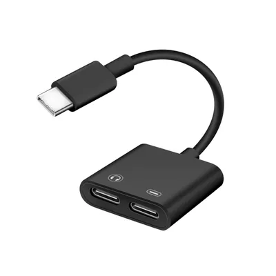 Immagine prodotto di Avizar, adattatore audio e di ricarica (USB-C a 2x USB-C), nero