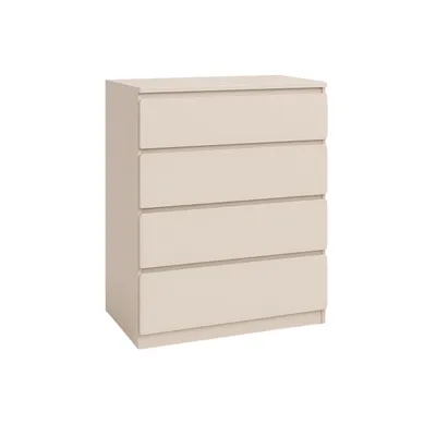 Zdjęcie produktu dla Komoda YUMEBLY z 4 szufladami | Szafka z szufladami 71x97x40 cm | Do sypialni, salonu, biura, pokoju dziecięcego | Nowoczesna i przestronna | Kaszmir