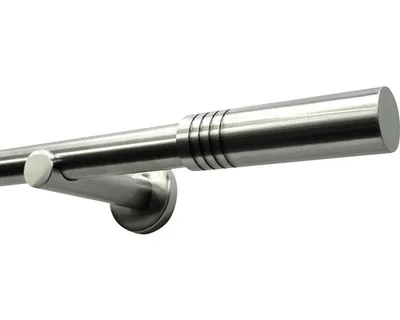 Zdjęcie produktu dla Prowadnica Gardinia Sigma 1 Ø 16 mm o wyglądzie stali nierdzewnej szczotkowanej 160 cm