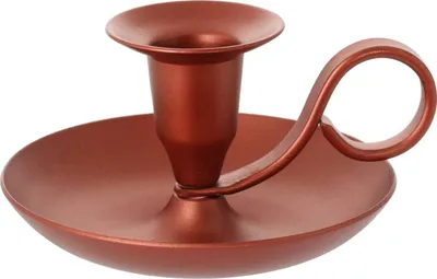 Produktbild von Handleuchter Klassik Messing Rosa Gold Höhe:5cm Für Kerzen Bis Ø2cm Kerzenhalter
