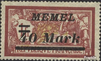 Produktbild von Briefmarken Memelgebiet 1922 Mi 116 postfrisch Freimarken