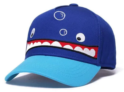Productafbeelding van Kinderbaseballpet met dierenapplicatie, donkerblauw, maat 6-8 jaar