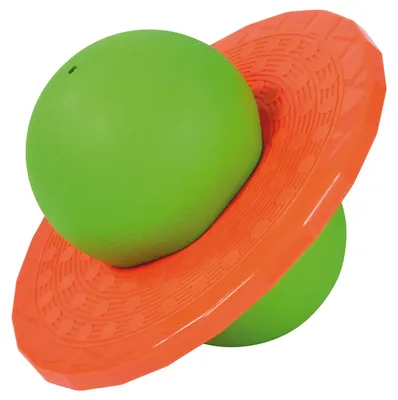 Image de EDUPLAY 170387 Balle rebondissante planétaire, disque : Ø 45 cm, vert/orange