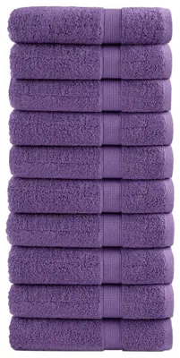 Immagine prodotto di vidaXL Asciugamani da bagno Premium SOLUND, 10 pezzi, viola, 100x150 cm, 600 g/m²