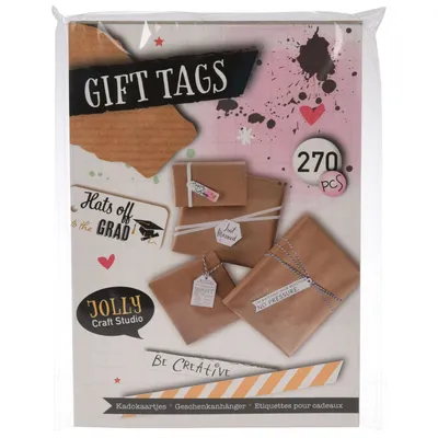 Image de Étiquettes cadeaux 22,5x16,5cm (30 feuilles/9 timbres-6 motifs)