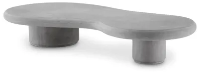 Image de Casa Padrino Table de jardin de luxe Gris 181 x 89,5 x H. 31 cm - Table basse de jardin en béton renforcé de fibres de verre - Meubles de jardin et de terrasse - Qualité de luxe