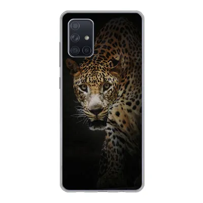 Produktbild von MuchoWow® Handyhülle Schutzhülle Hülle für Samsung Galaxy A51 5G Leopard - Wilde Tiere - Licht Silikon Softcase Handy Hülle - Abbildung