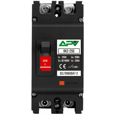 Produktbild von MCCB DC Leitungsschutzschalter 250A / 1000V DC 2 Polig PV Batterie