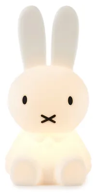 A white Miffy lamp is shown against a white background.
