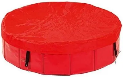 Produktbild von Famanu Abdeckplane für Hundepool - Rot 118 x 13 cm