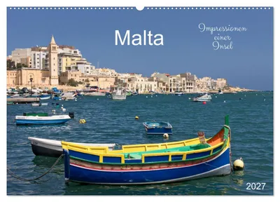 Produktbild von Malta. Impressionen einer Insel (Wandkalender 2027 DIN A2 quer), CALVENDO Monatskalender
