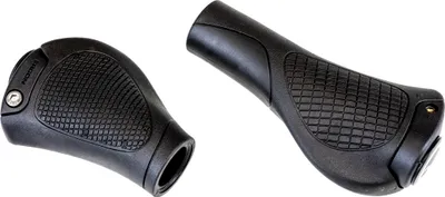 Zdjęcie produktu dla Asymetryczne chwyty rowerowe - gripy GC10 ERGON NEXUS 130/85 czarne Gazelle