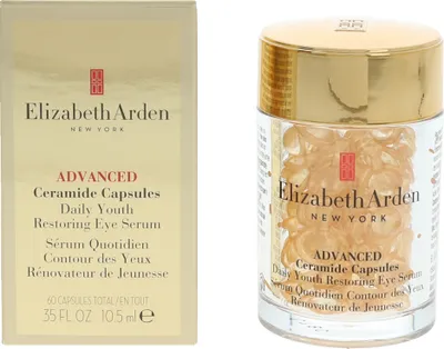 Produktbild von Elizabeth Arden Advanced Ceramide Capsules Daily Youth Restoring Eye Serum, Augenserum, Frauen, Anti-Schwellungen, normale Haut, CYCLOPENTASILOXANE, ISONONYL ISONONANOATE, ISODODECANE, ISOPROPYL MYRISTATE, ISOPROPYL PALMITATE,..., 60 Stück(e)