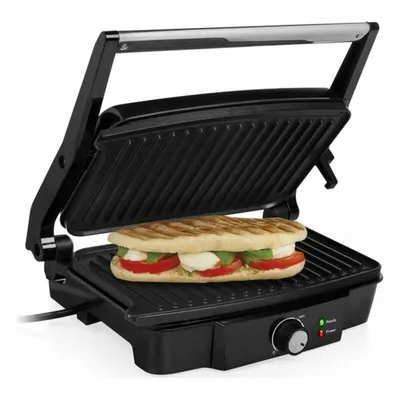 Obrázok produktu pre Tristar GR-2852 Kontaktný gril - čierny - nerezová oceľ - obdĺžnikový - 278 x 170 mm - veko - 1500 W - 220 - 240 V (GR-2852)