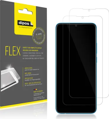 Zdjęcie produktu dla 2x folia ochronna do Oppo A16e, 100% pokrycia ekranu, Dipos Flex