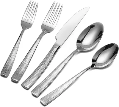 Produktbild von Besteckset 30-teilig, Edelstahl, 6 Personen, silber, für Küche
