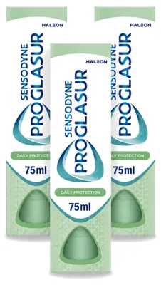 Productafbeelding van 3 x Sensodyne Proglasur tandpasta voor dagelijkse bescherming - 75 ml - Voordeelverpakking - 3 stuks