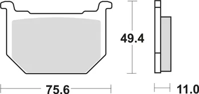 Zdjęcie produktu dla Klocki hamulcowe kpl. TRW MCB509