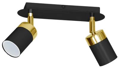 Immagine prodotto di Plafoniera Joker Nero/Oro 2Xgu10 Lampada da soffitto