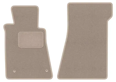 Image de Tapis avant en moquette pour Mercedes SL R107 z katalizatorem 1985-1989 (coupé/cabriolet) – 2 pièces, beiges, sur mesure – Wielganizator LUX
