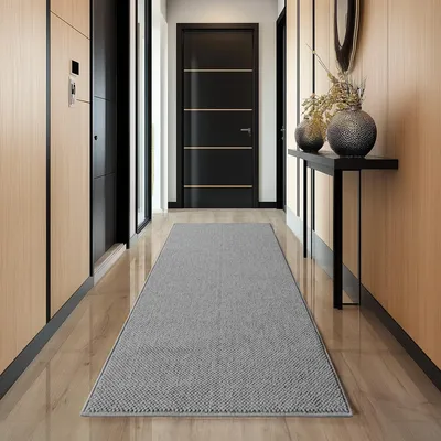 Image de Ayyildiz | Tapis Moderne Helix - 80 cm x 250 cm - Gris - Élégance et Confort Exceptionnel