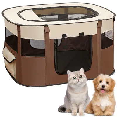 Immagine prodotto di Cuccia pieghevole per animali domestici, recinzione portatile per cuccioli e piccoli animali