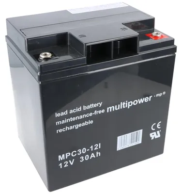 Produktbild von Multipower MP30-12C Blei Akku 12 Volt 30Ah mit M6 Schraubanschluss