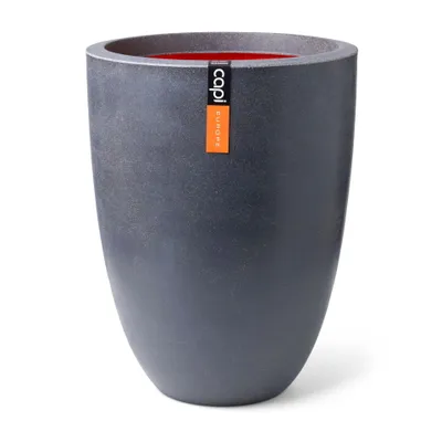 Produktbild von Capi Europe - Gefäß elegant niedrig Smooth NL - Dunkelgrau - 36x48 - KDG782