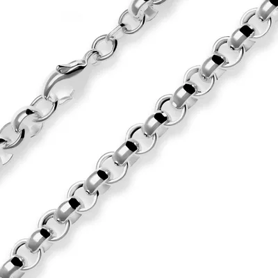 Produktbild von 6,1mm Armband Erbskette Silberarmband Armschmuck aus 925 Silber rhodiniert 19cm