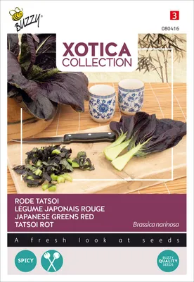 Immagine prodotto di Buzzy Xotica Tatsoi Semi rossi - Circa 1 gr | Buzzy_080416