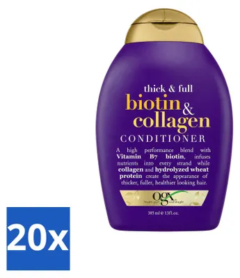 Produktbild von 20 x OGX Biotin + Collagen Conditioner für feines Haar - 385 ml - Vorteilspackung - 20 Stücke