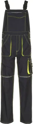 Produktbild von Größe 64 Unisex Planam Basalt Neon Latzhose anthrazit gelb Modell 6230