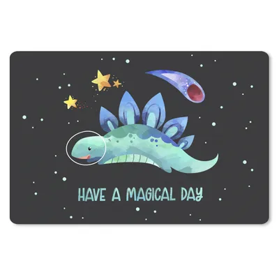 Produktbild von MuchoWow® Mauspad Mousepad Zitate - Raum - 'Einen zauberhaften Tag' - Sprichwörter - Kind - Jungen - Mädchen - Kinder 27x18 cm - Mousepads - Maus Mat - Pad - Mausunterlage - Büroartikel - Desk Matten