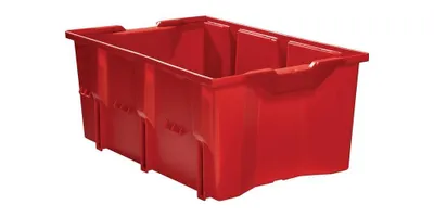 Image de LA-KA-PE Bac gerbable et emboîtable PP rouge - DLK1C ROT