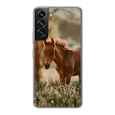 Produktbild von MuchoWow® Handyhülle Schutzhülle Hülle für Samsung Galaxy S22 Plus Pferd - Licht - Wiese Silikon Softcase Handy Hülle - Schutzabdeckung