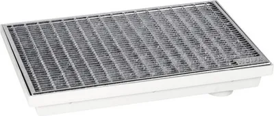 Produktbild von Fußabstreiferkasten Wolfa 100x50x7cm inkl. Pressgitterrost (Masche 30x10 mm)