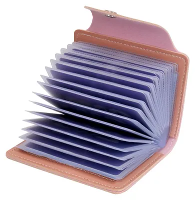 Produktbild von Kreditkartenetui aus Leder mit RFID-Schutz für Damen und Herren - 34 Karten
