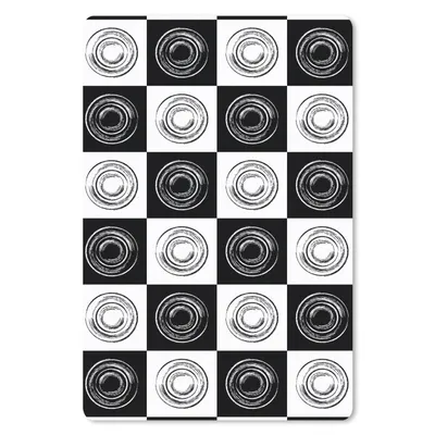 Produktbild von MuchoWow® Mauspad Mousepad Muster - Schachbrett - Schwarz und Weiß 40x60 cm - Mousepads - Maus Mat - Pad - Mausunterlage - Schreibtisch Accesoire