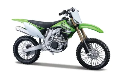 Zdjęcie produktu dla Maisto, Motocross Kawasaki KX 450F Pomniejszony model w skali 1:12, zielony