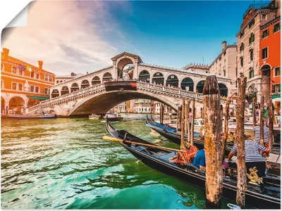 Produktbild von ARTland Poster Canal Grande RialtobrückeVenedig Größe: 60x45 cm
