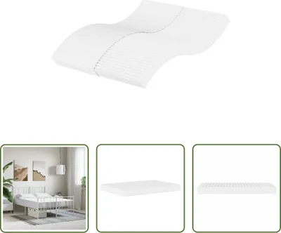Immagine prodotto di The Living Store Materasso in schiuma Bianco 140x200 cm Livello di rigidità H2 H3