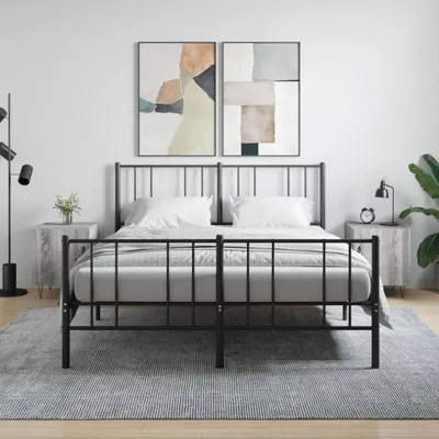 Immagine prodotto di vidaXL Comodini, set da 2 pezzi, grigio Sonoma, 40x40x50 cm, materiale a base di legno