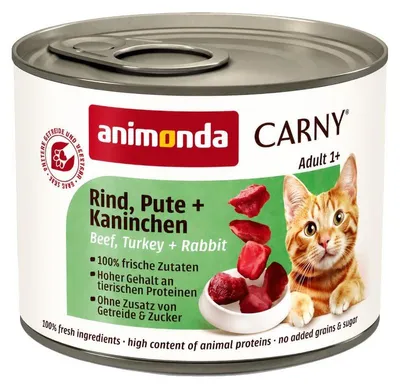 Zdjęcie produktu dla ANIMONDA Carny Adult smak: wołowina, indyk i królik