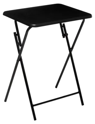 Obrázek produktu pro Skládací stůl, 48 x 38 cm, kovová konstrukce, černá barva