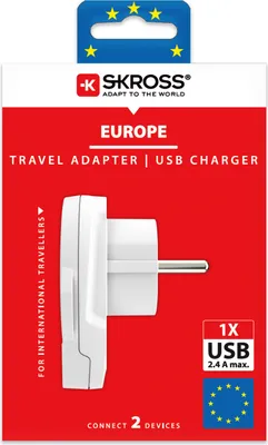 Productafbeelding van SKROSS Wereldstekker naar Europese USB-adapter